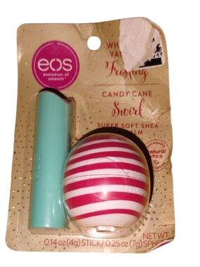  2pc Set Lip Balm Stick & Sphere Container - Whipped Vanilla Frosting, Candy Can